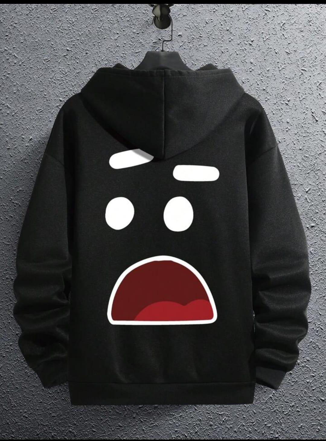 Men's Fleece Printed Hoodie